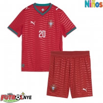 Camiseta Portugal Joao Cancelo #20 Primera Equipación para niños Mundial 2026 manga corta (+ pantalones cortos)
